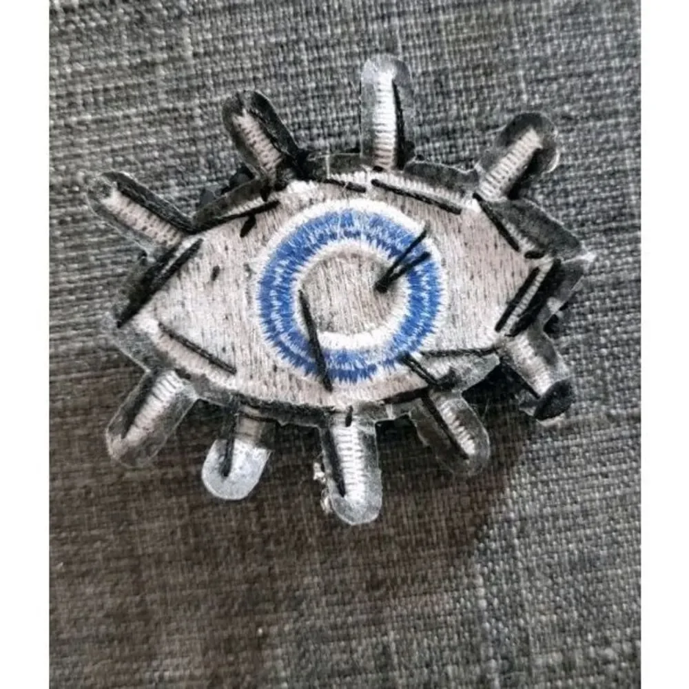 Beaded Rhinestone Eyeball Applique 2